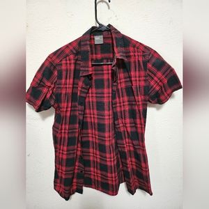 Short Sleeve Button Down Flannel
